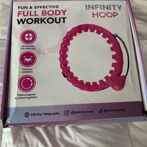 Purple Infinity Hoop Full Body Workout Tool with extra links
